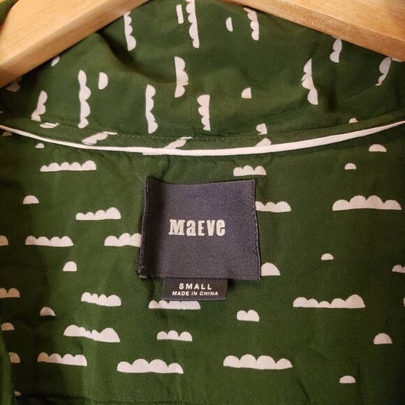 Maeve Anthropologie Cloud Print Blouse - Picture 3 of 6